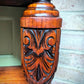 Large Carved Green Sideboard