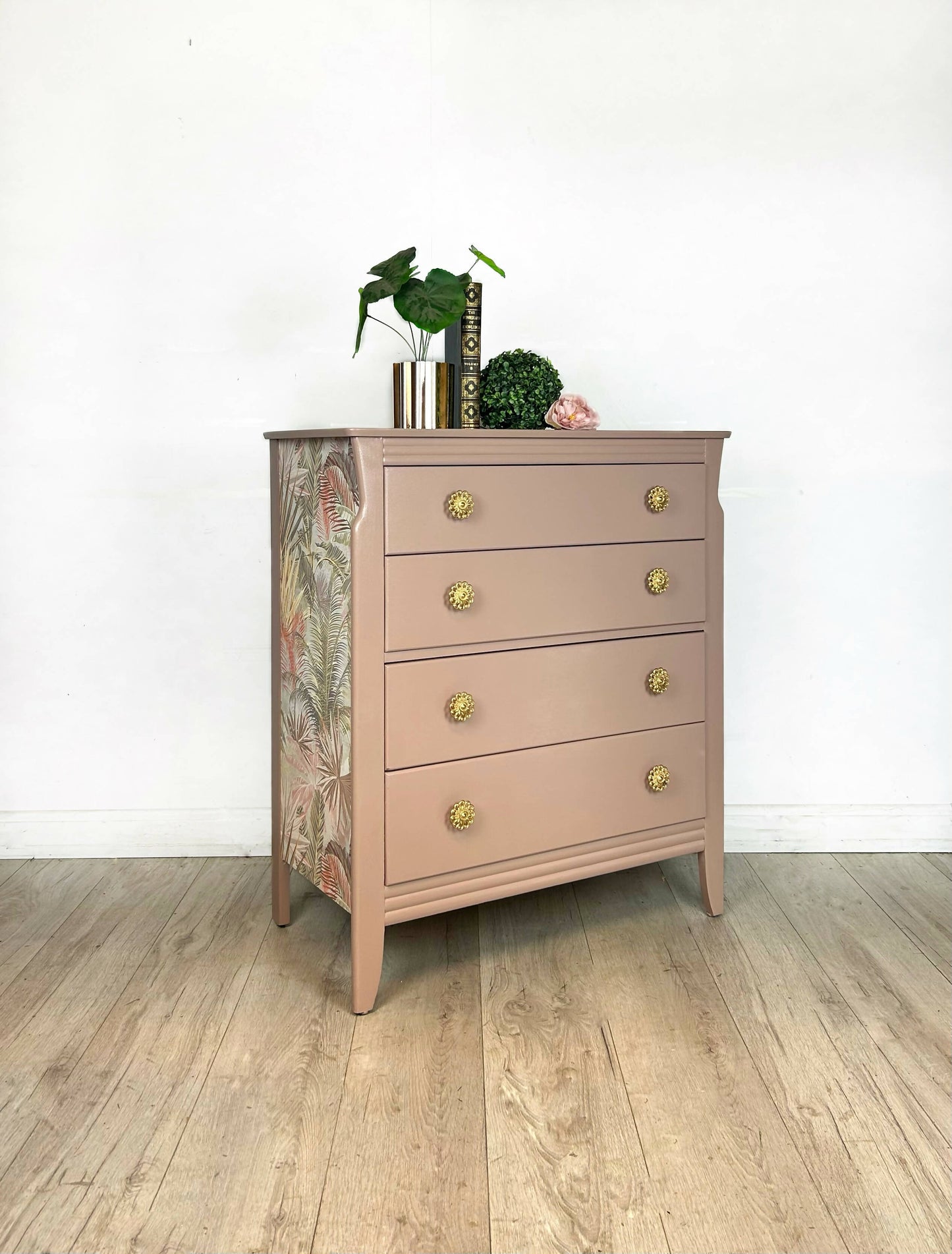 Pink Lebus Chest of 4 Drawers