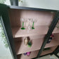 Drinks / Display Cabinet in Black and Pink