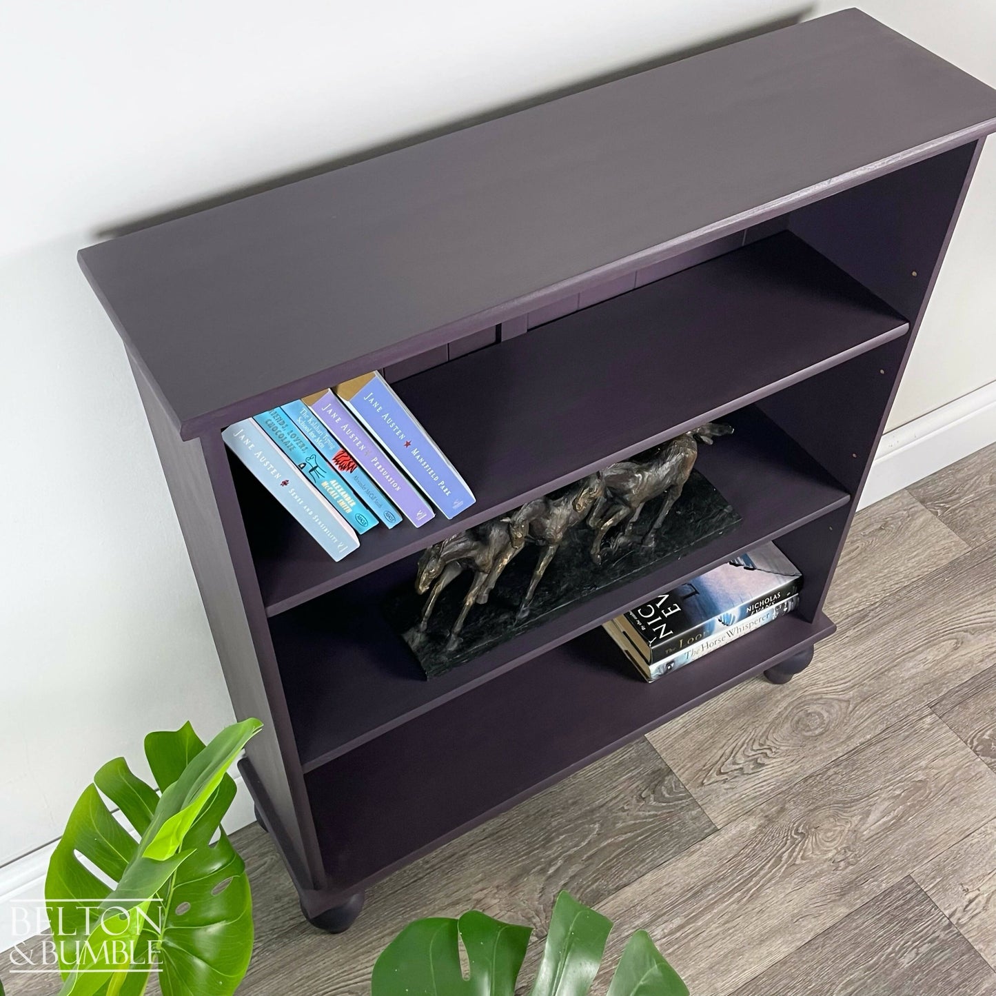 Pine Bookcase in Dark Purple