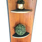 Mid century modern nathan corner unit,drinks cabinet in green and gold