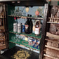 Upcycled 1970s bookcase into a drinks cabinet