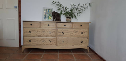 Stag Captain chest raw wood, rustic farmhouse style