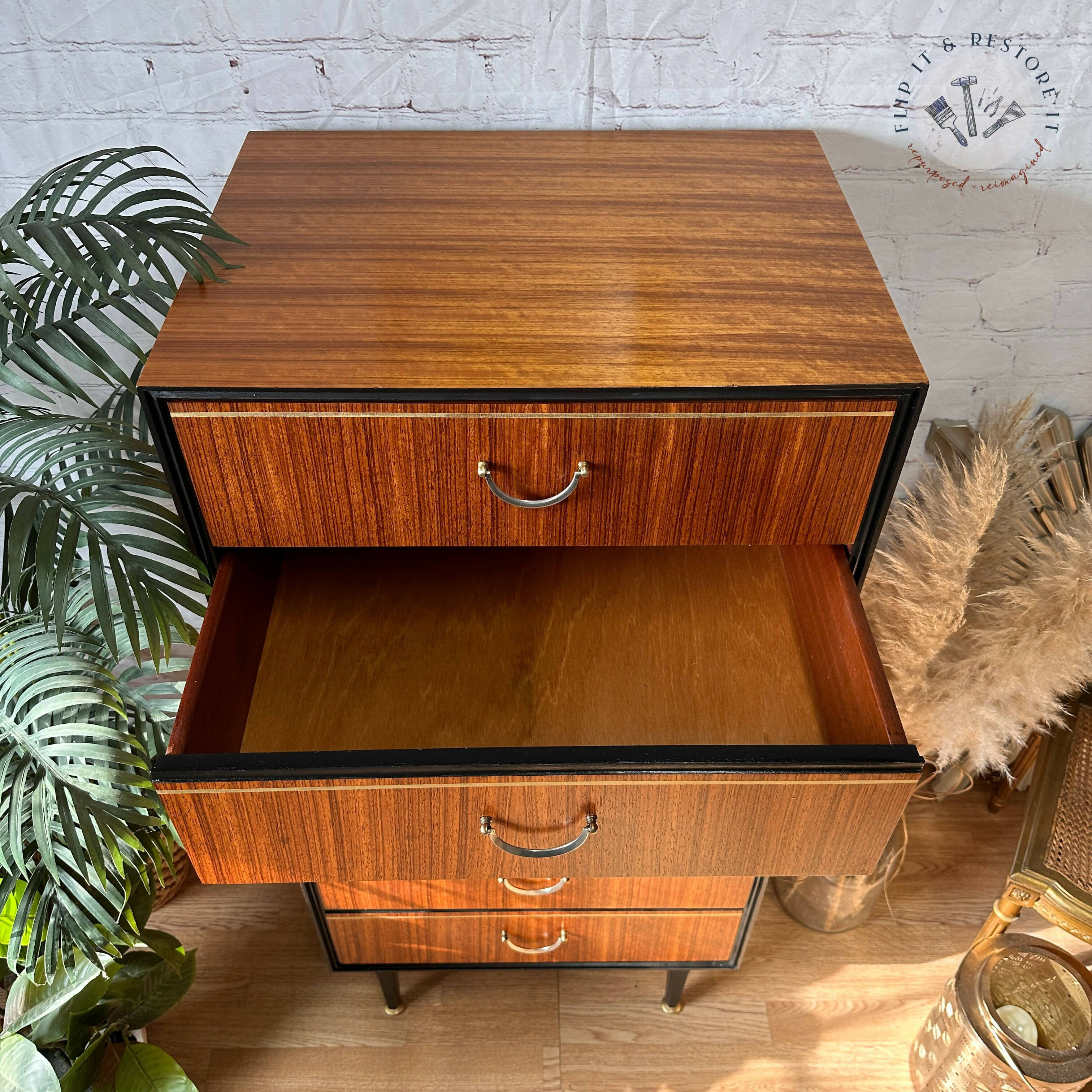 Mid century shop storage chest