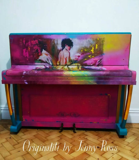 handpainted piano for commission upcycle your piano upcycled piano