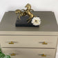Four Drawer Chest of Drawers in Green Grey, Mid-Century