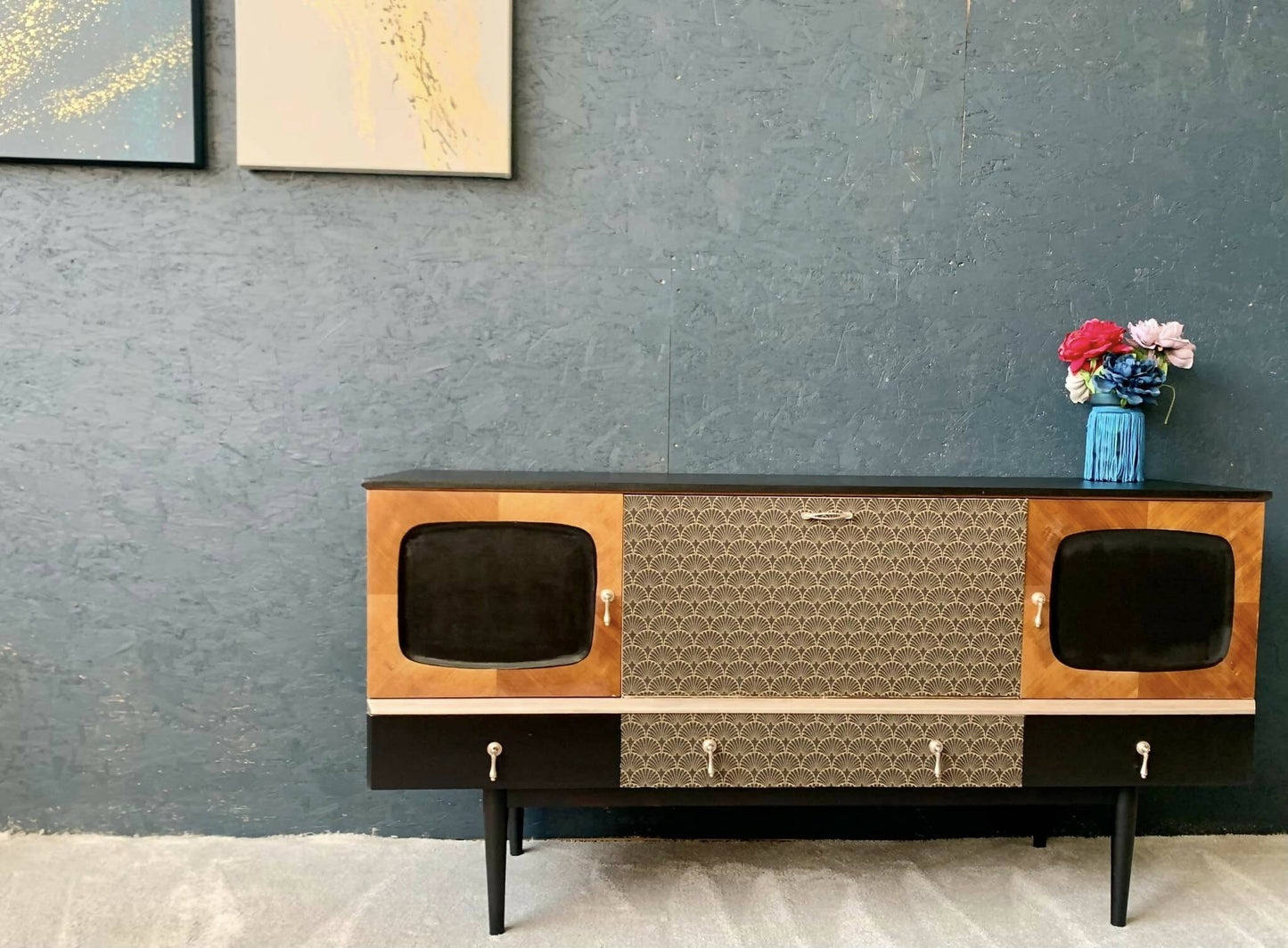 Vintage Lebus Long Sideboard