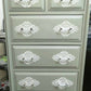 Tallboy Six Vintage Drawer Chest of Drawers