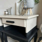 Black and Taupe Bedside Tables Nightstands Dipped Design