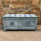 Blue Vintage Ottoman / Bed Box