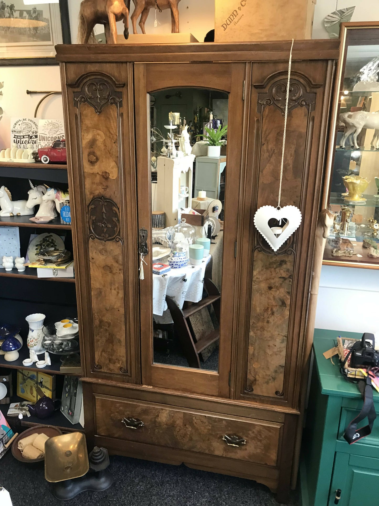 Large Antique Carved Wardrobe