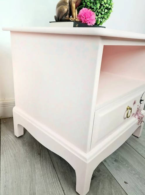 Stag Vintage Pink Bedside Cabinets