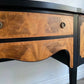 Georgian Style Black Painted Vintage Sideboard with Serpentine Outline