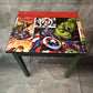 Old style School Desk up cycled with Funky Marvel Design