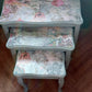 Nest of three upcycled tables