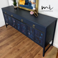 Refurbished vintage Nathan sideboard, drinks cabinet, navy blue, retro cocktail, mcm mid century modern console - available for commission