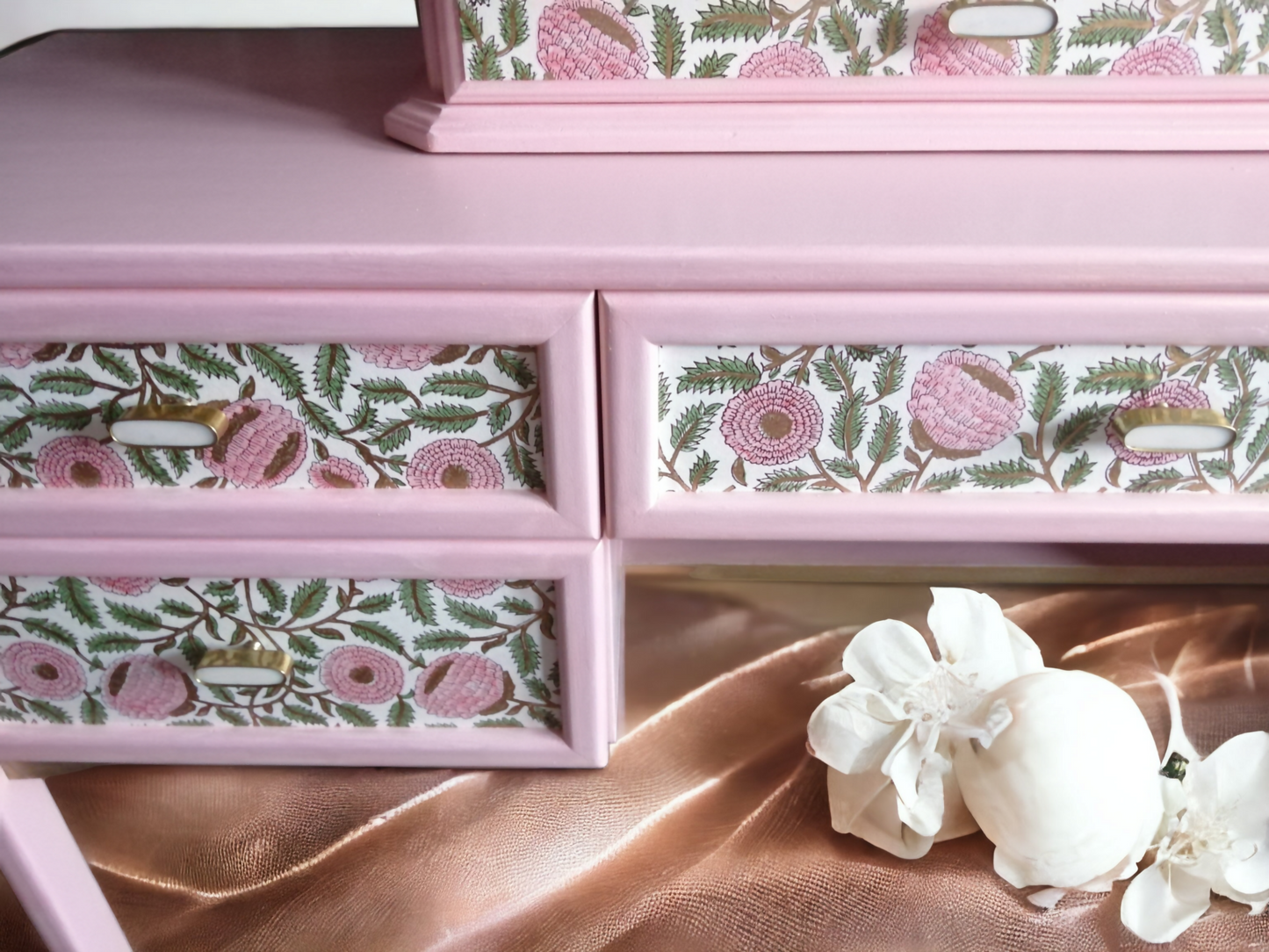 Beautiful Pink G-Plan Dressing Table / Desk / Sideboard