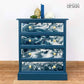 Chest of Drawers, Painted Pine Dresser, Blue Bedroom Furniture, Hallway Storage