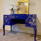 Blue Floral Vintage Dressing Table