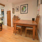 Arts and Crafts Oak Dining Table and 4 Chairs