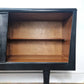 Black and teak midcentury modern sideboard