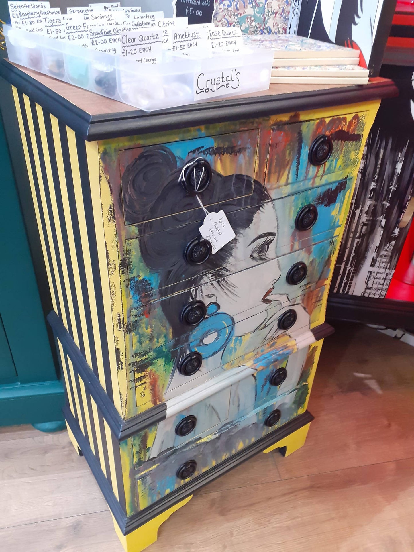 Hand Painted Tallboy Drawers