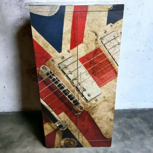 Vintage G Plan Wardrobe finished in a Brit Rock Mural