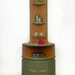 Nathan Teak Corner Unit in Green or Drinks Cabinet