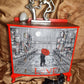 SOLD Red and Grey Vintage Drawers