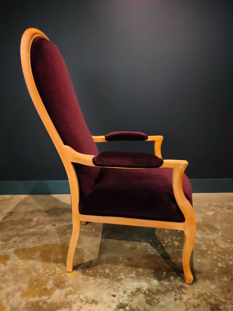 French High Spoon Back Gents Armchair