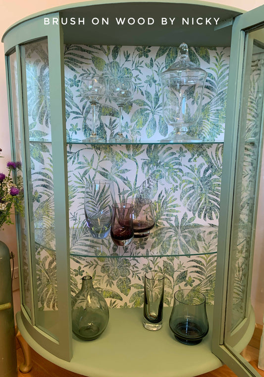 Drinks Cocktail or Gin Cabinet Painted Green