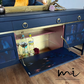 Refurbished vintage Nathan sideboard, drinks cabinet, navy blue, retro cocktail, mcm mid century modern console - available for commission