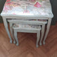 Nest of three upcycled tables