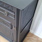 MADE TO ORDER - Black Old Charm style sideboard with raised pattern detail.