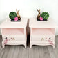 Stag Vintage Pink Bedside Cabinets