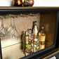 Black Art Deco Drinks Cocktail  Cabinet