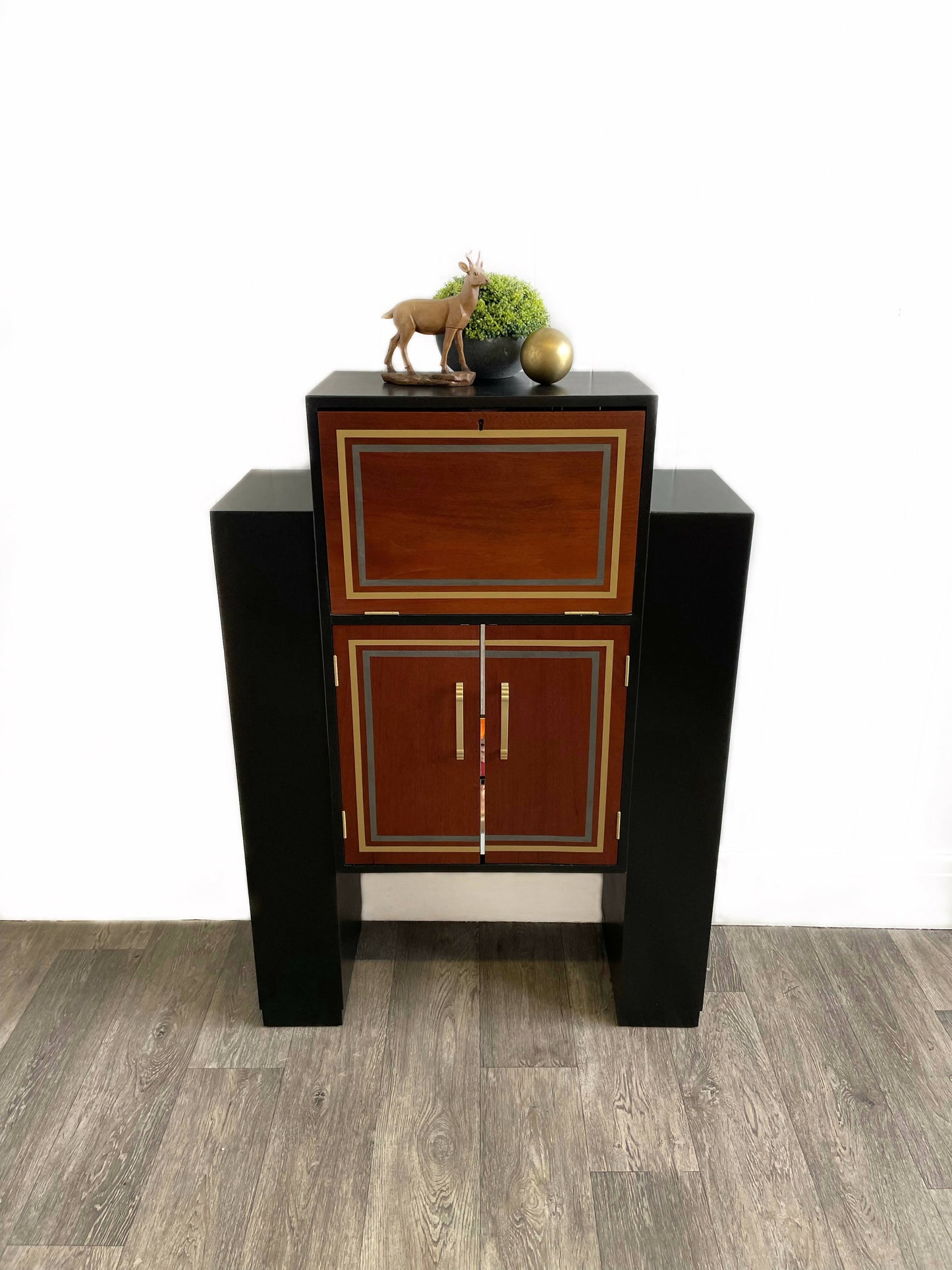 Tall Art Deco Cocktail Cabinet ~ available to commission