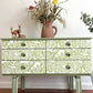 Sage Green Vintage Sideboard / Chest of Drawers