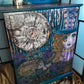 SOLD Blue Vintage Upcycled Tallboy Chest of Drawers
