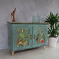 Tropical Jungle-Themed Two Door Cupboard