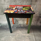 Old style School Desk up cycled with Funky Marvel Design