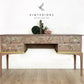 French Stag Pink Writing Desk/Dressing Table