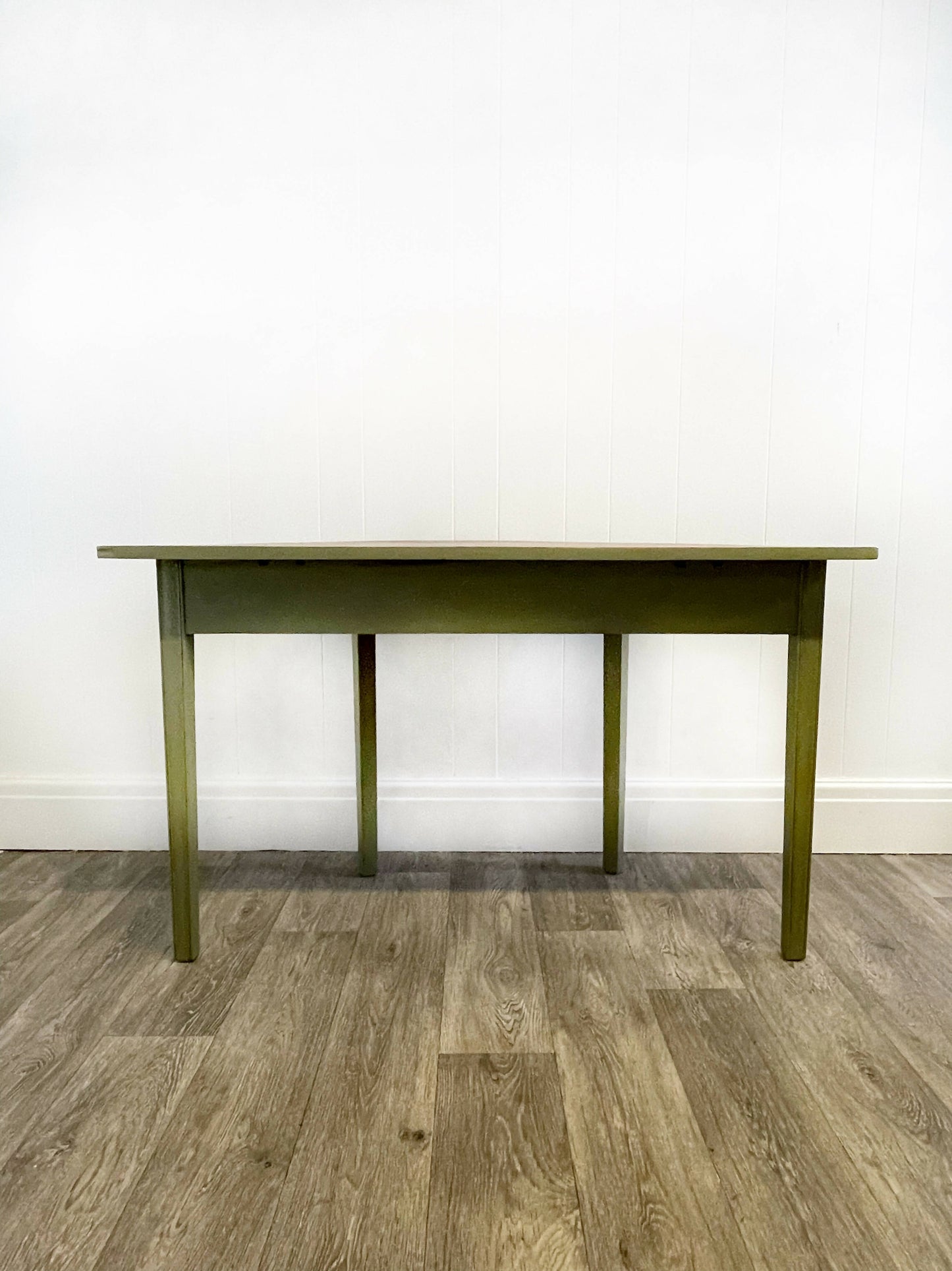 Green Half Moon mahogany Console Table