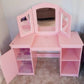 Pink Dressing Table With Mirror