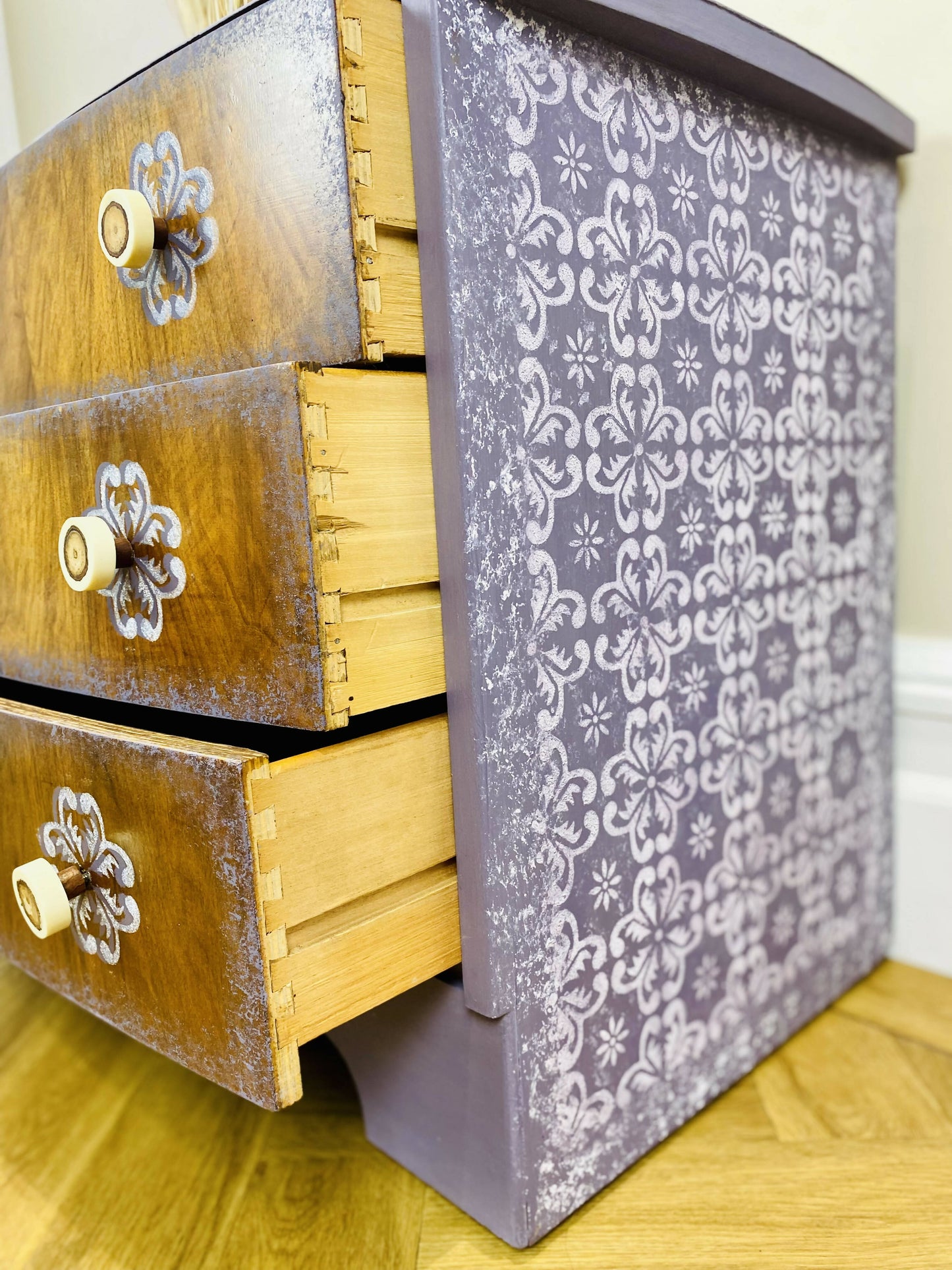 Small Walnut Bedroom Drawers