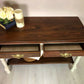 Farmhouse Vintage Console Table Hallway Table With 2 Drawers