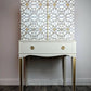Tall Drinks Cabinet, Neutral, Vintage, Gold, Versace, Upcycled