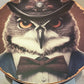 Mr Hooter, Owl Steampunk Drinks Table, Occasional Table, Console Table, Plant Table