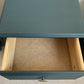 NOW SOLD Commission Available - Green and Gold Mock Croc Bedside Tables