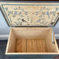 Hand Painted Pine Blanket Box